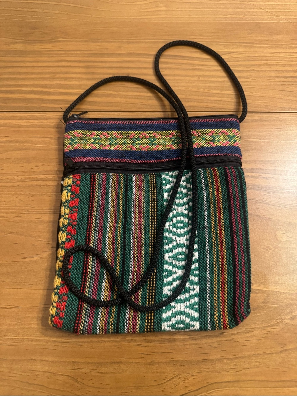 Woven Multicolor Crossbody Bag